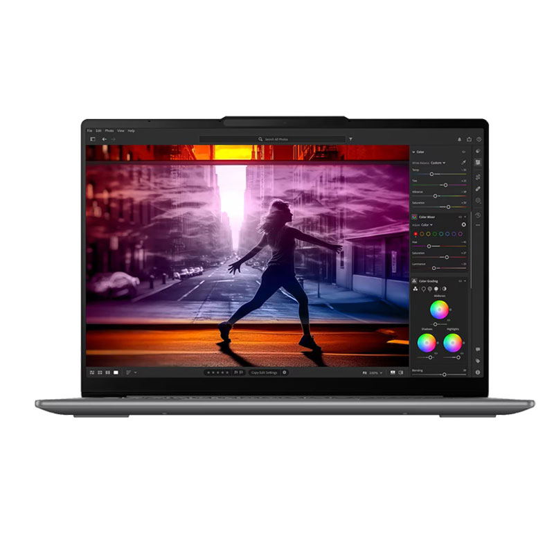 Picture of Lenovo Yoga Slim 7 - Intel Core Ultra 5 125H 14" (35.5 cm) 83CV00D0IN  Thin & Light Laptop (16GB/ 1TB SSD/ Integrated Intel Arc Graphics/ Backlit keyboard/ E-Shutter/ Windows 11 Home/ Office Home 2024/ 1Year Warranty/ Luna Grey/ 1.39 kg)